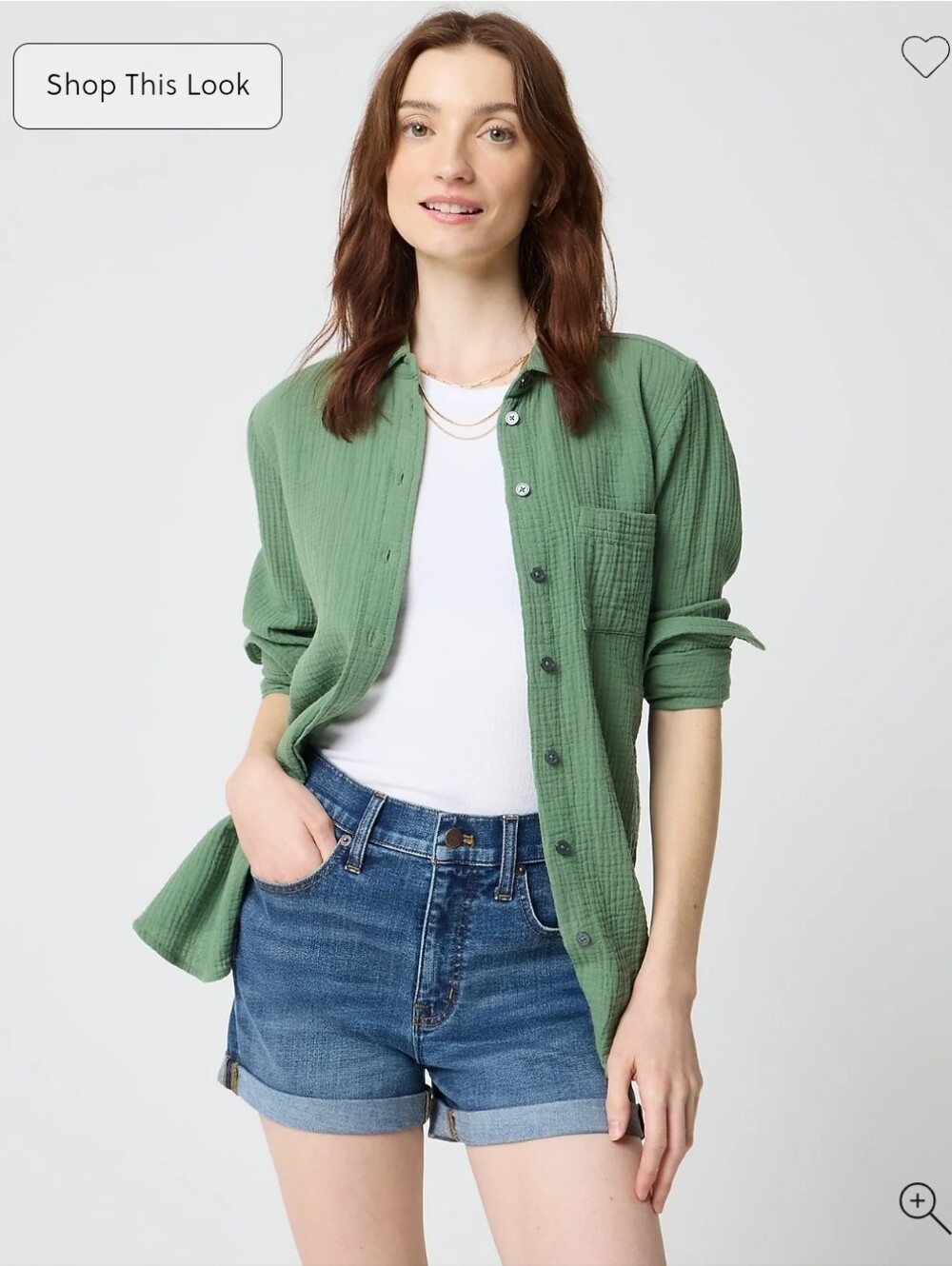 J. Crew Women’s Mid-Wash Denim Cutoff Shorts - Blue